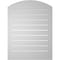 Ekena Millwork Arch Top Surface Mount PVC Gable Vent: Non-Functional, w/2"W x 1-1/2"P Brickmould Frame, 24"W x 30"H GVPAR24X3002SN - alternate 4